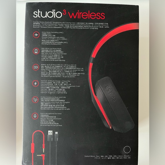 Beats Studio3 Wireless Decade Collection OverEar Headphone+HeadphoneStand(bonus) - Picture 5 of 11